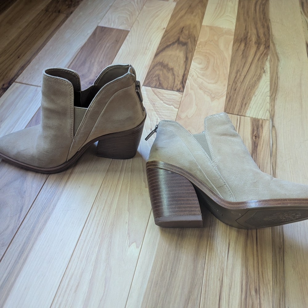 Vince Camuto Tan Ankle Booties